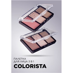 Палетка для лица 3 в 1 Colorista