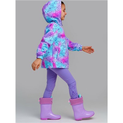 Куртка текстильная с полиуретановым покрытием для девочек (ветровка)