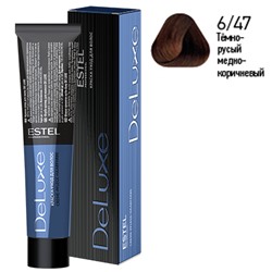 эстельDeLuxe Крем-краска для волос 6/47 Темно-русый медно-коричневый 60 мл
