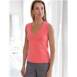 Топ из премиального хлопка с эластаном