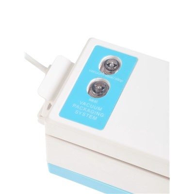 Вакууматор LPS-02, 80 Вт, 10 пакетов, 220 В, 25 см, бирюзовый