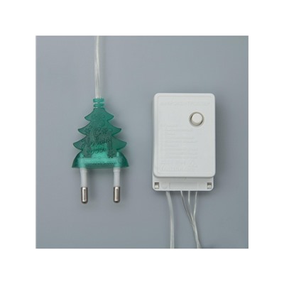 Гирлянда «Нить» 4 м с насадками «Шарик проволока», IP20, прозрачная нить, 20 LED, свечение мульти, 8 режимов, 220 В