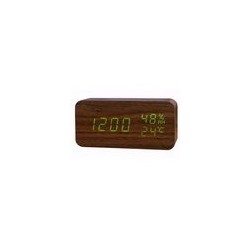 Будильник сетевой 150x70x42мм, часы 220В зел.цифры + +USB кабель