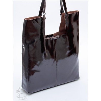 Сумка женская кожаная 5763P coffee Polina&Eiterou  в Новосибирске