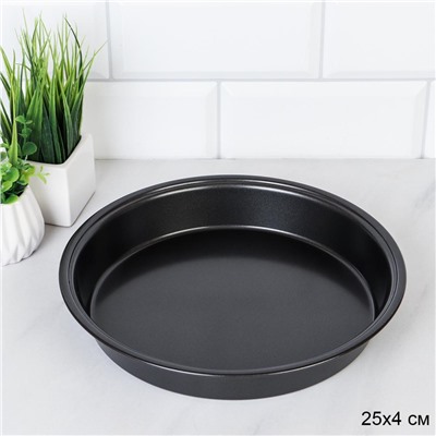 Форма для выпечки Круг 24х4 см / K01-139 /уп 100/ 0,180/ антипригарное покрытие/ 22х3,8