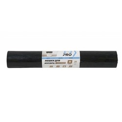 Мешки для мусора ПВД 60х70 см 30 мкм 60л 20шт черные ММВ06030-20 1-2-Pro