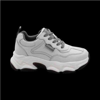 Кроссовки из натуральной кожи MS-S160 белые