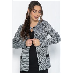 Жакет Времена года (черно-белый) Б14566-19М