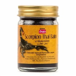 Banna Бальзам разогревающий чёрный cкорпион / Scorpion Thai Balm, 50 г 21538