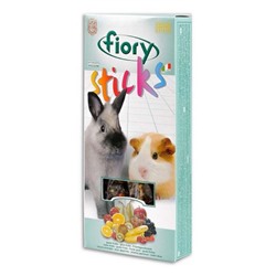 Лакомство для кроликов и морских свинок FIORY Sticks. с фруктами, 2×50 г