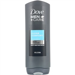 Dove, Гель для лица и тела Men+Care, аромат «Чистый комфорт», 532 мл