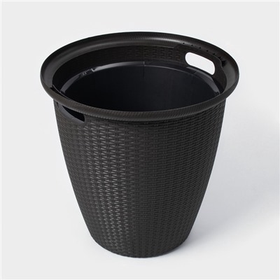 Кашпо для цветов со вставкой Rattan, 50 л (27 л), МИКС