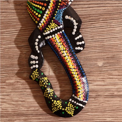 Панно декоративное «Ящерица геккон», 24×7.5×1 см, МИКС