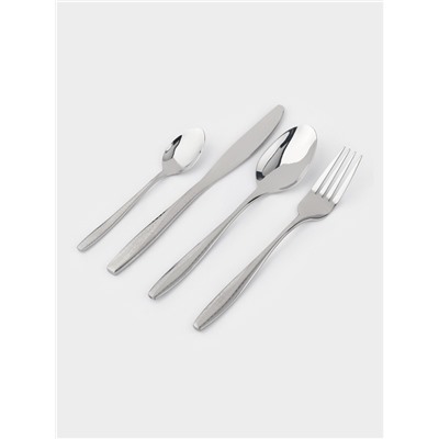 Столовые приборы Magistro, 24 предмета, нержавеющая сталь, серебристый