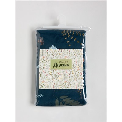 Шторы для кухни «Доляна» Twilight forest, 146×180 см - 2 шт., подхваты - 2 шт., 100% хлопок, 164 г/м²