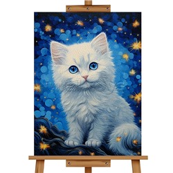 Набор для рисования "Картина по номерам 30х40 см. Котёнок"