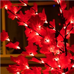 Светодиодное дерево «Клён красный» 1.6 м, 160 LED, постоянное свечение, 220 В, свечение красное