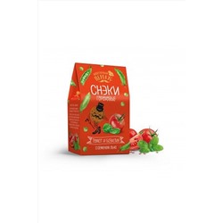 Снэки гороховые с семенем льна с томатом и базиликом 100г ЭКОПРОДУКТЫ, 1182324