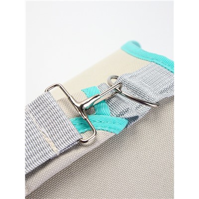 Сумка - переноска. 45×24×33 см с органайзером и окном, белая, мятная