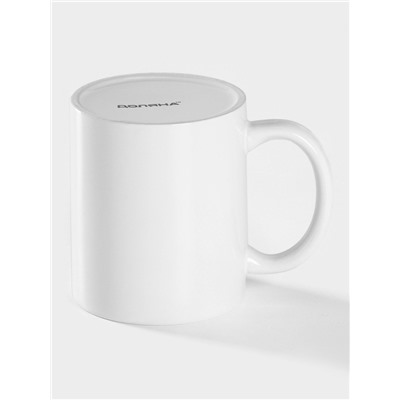 Кружка Доляна «Классика», 350 мл, керамика, белая