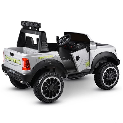 Электромобиль "Мощность скорости" на аккумуляторе, с р/у управлением, в коробке (серый)