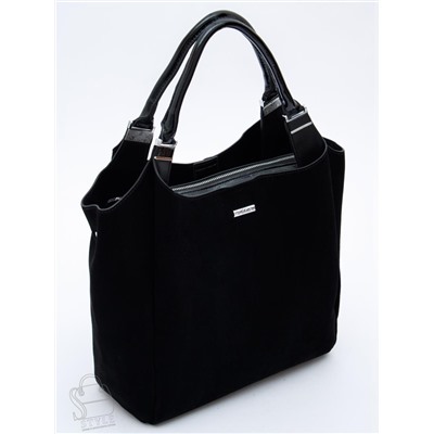 Сумка женская кожаная 9677MSS black Velina Fabbiano-Safenta  в Новосибирске