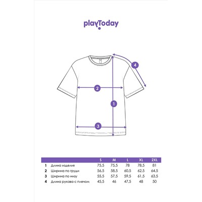Футболка PLAYTODAY, 1103309