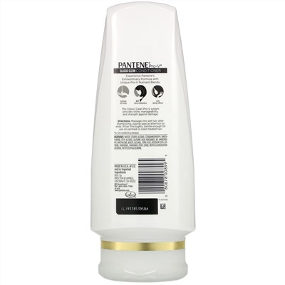 Pantene, Pro-V, Classic Clean Conditioner, 12 fl oz (355 ml)