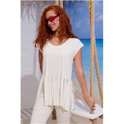 7494 футболка женская (Молочный)