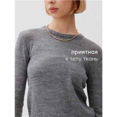 Джемпер женский MINAKU: Knitwear collection, серый, размер 50
