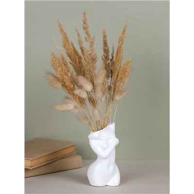 Статуэтка кашпо Бюст 14 см / DG-005 /уп 108/белая