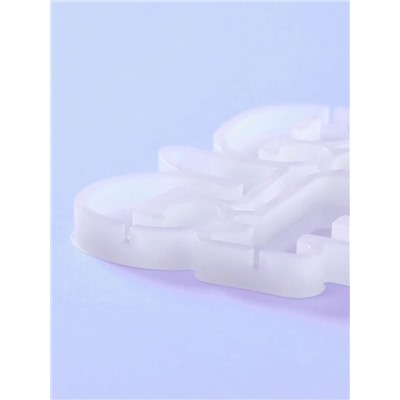 Форма для леденцов «Цифры», силикон, 16.5×10×0.7 см, 10 ячеек, белая