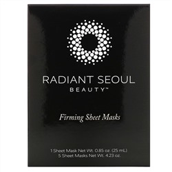 Radiant Seoul, тканевая маска для упругости кожи, 5 шт. по 25 мл (0,85 унции)