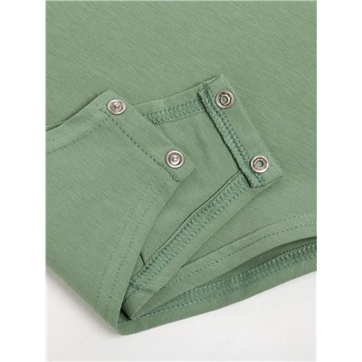 Боди женское MINAKU: Basic line цвет оливковый, размер 42