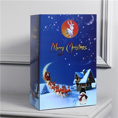 Светодиодная фигура «Оленёнок» 28×36×10 см, акрил, 10 LED, батарейки ААх2 (не в комплекте), свечение мульти (RGB)