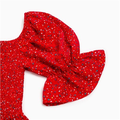 Платье миди женское MINAKU: Enjoy, красное, размер 42