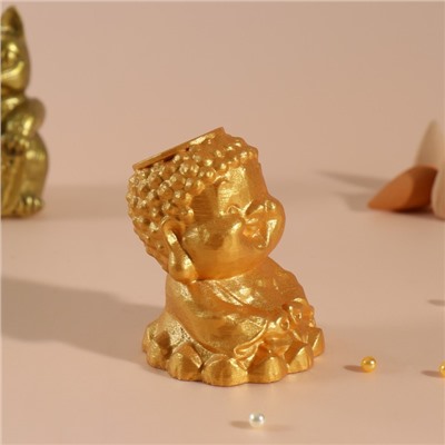 Подставка для благовоний, конусов «Будда», 5.5×6.5×7 см, золотой