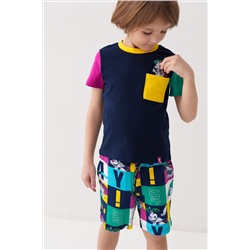 Комплект трикотажный для мальчиков: фуфайка (футболка), шорты PLAYTODAY, 1239621