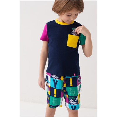 Комплект трикотажный для мальчиков: фуфайка (футболка), шорты PLAYTODAY, 1239621