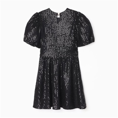 Платье нарядное для девочки KAFTAN размер 34 (122-128 см), черный