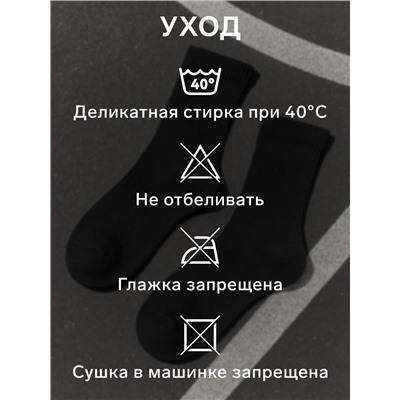 Набор спортивных подследников с компрессией, 3 пары, размер 39-41, чёрный