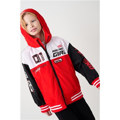 Куртка текстильная с полиуретановым покрытием для девочек (ветровка) PLAYTODAY, 1240551