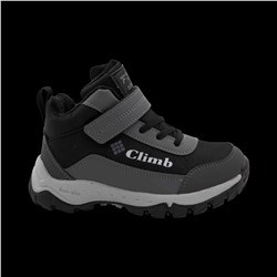 Ботинки мембранные на меху А8866-3 черно серые