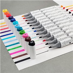 Набор двусторонних скетч-маркеров "Sketch&Art. базовый", 12 цв. в пластиковом пенале