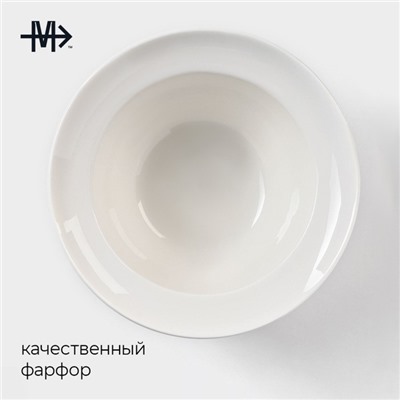 Салатник Magistro «Бланш», 420 мл, d=15.3 см, фарфор, белый