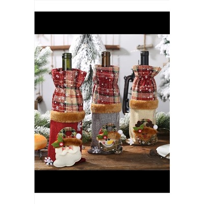 61121 Новогодний чехол на бутылку НАТАЛИ, 1205492