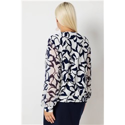 Блузка женская  3055/11/Белый, синий