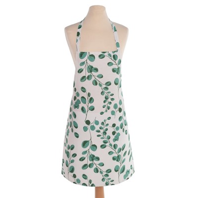 Фартук «Доляна. Эвкалипт», белый 60×70 см, 100% хлопок, рогожка 164 г/м²