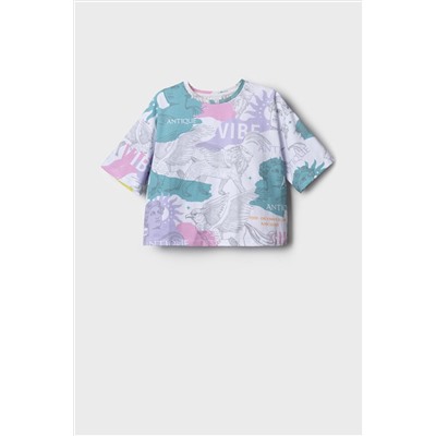 Фуфайка трикотажная для девочек (футболка) PLAYTODAY, 1240617