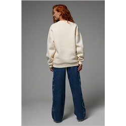 8526 Женский свитшот оверсайз